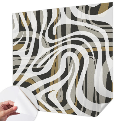 Peel and stick fototapet med motiv av abstrakta linjer