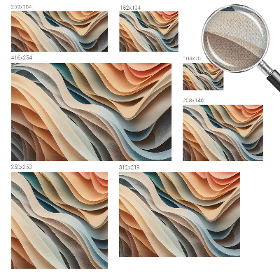 Fototapet barn Vågiga former