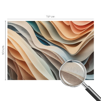 Fototapet barn Vågiga former