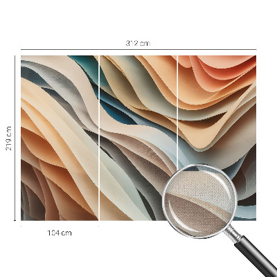 Fototapet barn Vågiga former