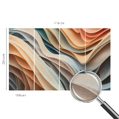 Fototapet barn Vågiga former