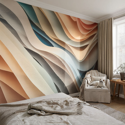 Fototapet barn Vågiga former