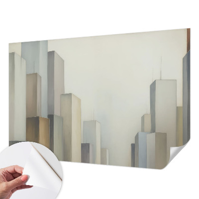 Fototapet barnrum Stadens skyskrapor