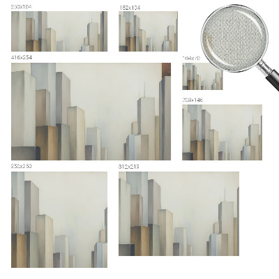 Fototapet barnrum Stadens skyskrapor