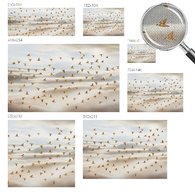 Peel and stick fototapet Fåglar i flykt