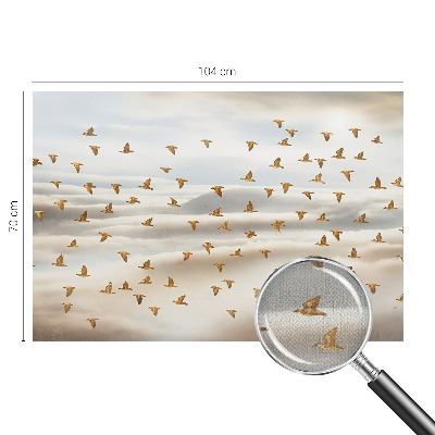 Peel and stick fototapet med motiv av flygande fåglar