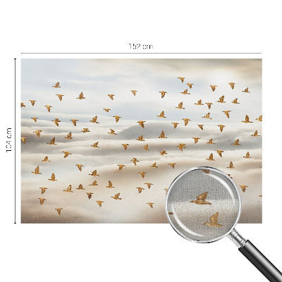 Peel and stick fototapet med motiv av flygande fåglar