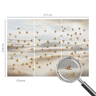Peel and stick fototapet med motiv av flygande fåglar