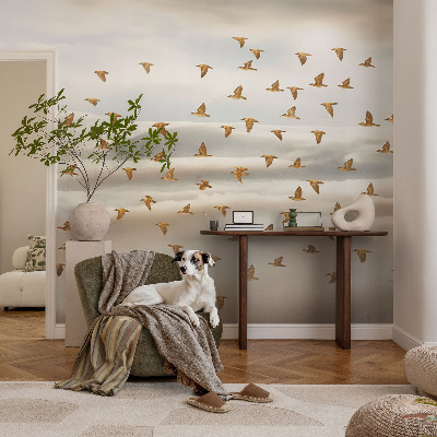 Peel and stick fototapet Fåglar i flykt