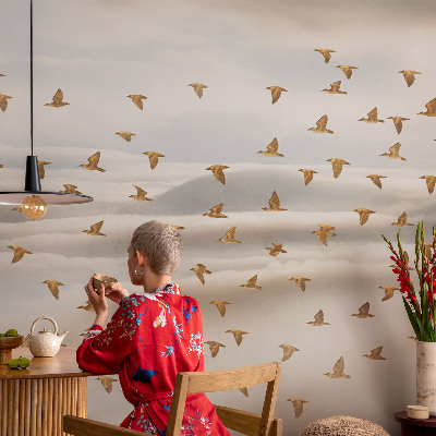 Peel and stick fototapet Fåglar i flykt