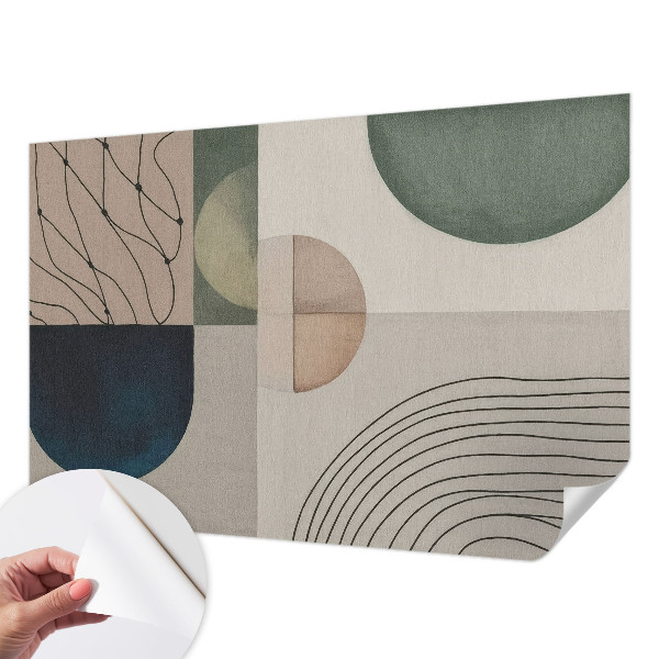 3D fototapet Geometriska former
