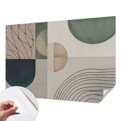 3D fototapet Geometriska former