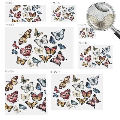 Fototapet barnrum Paradisfjärilar