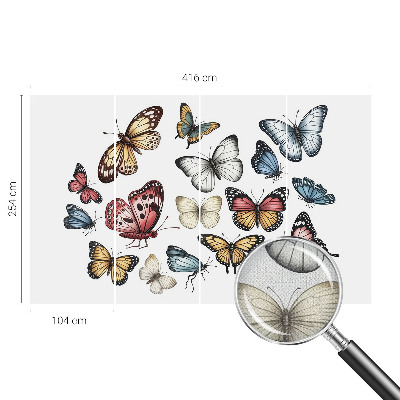 Fototapet barnrum Paradisfjärilar