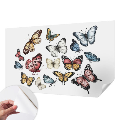 Fototapet barnrum Paradisfjärilar