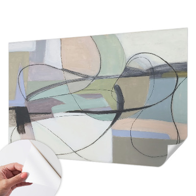 Fototapet för barn Pastelllinjer