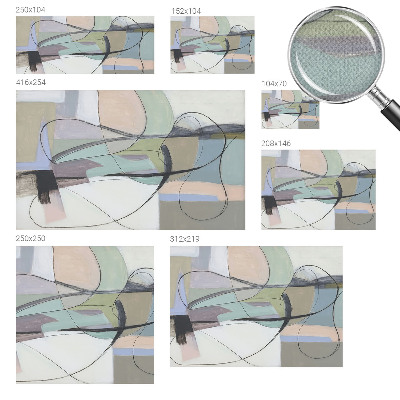 Fototapet för barn Pastelllinjer