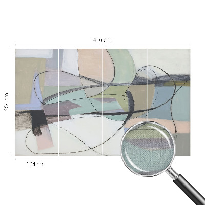 Fototapet för barn Pastelllinjer