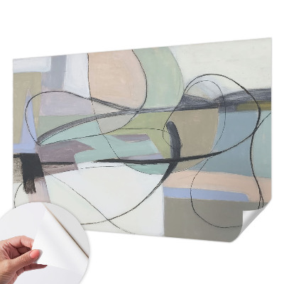 Fototapet för barn Pastelllinjer