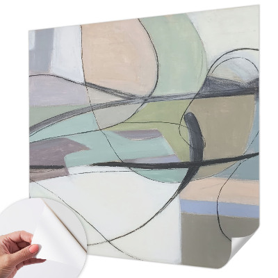 Fototapet för barn Pastelllinjer