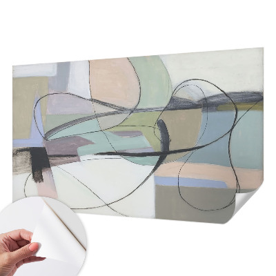 Fototapet för barn Pastelllinjer