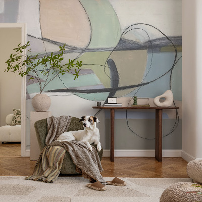 Fototapet för barn Pastelllinjer