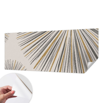 Självhäftande fototapet med geometriska solfjädrar