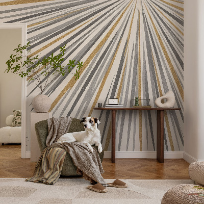 Självhäftande fototapet Geometriska solfjäderar