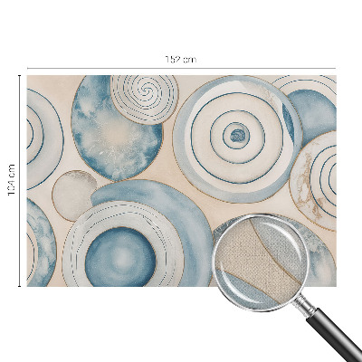 3D fototapet med motiv av spiralvirvlar