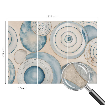 3D fototapet Spiralvirvlar