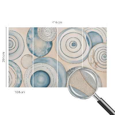 3D fototapet Spiralvirvlar