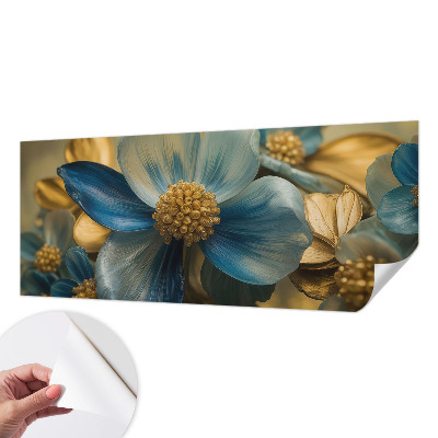 Självhäftande fototapet med motiv av ett blomsterarrangemang