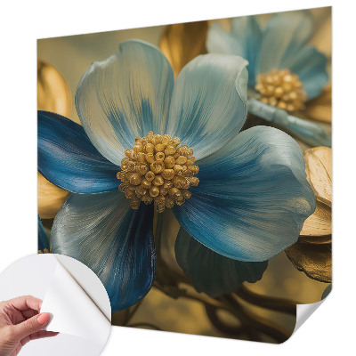 Självhäftande fototapet med motiv av ett blomsterarrangemang