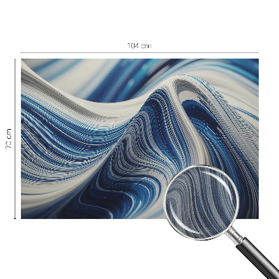 3D fototapet med en harmonisk abstrakt design