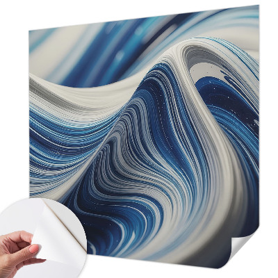 3D fototapet med en harmonisk abstrakt design