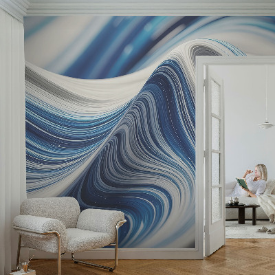 3D fototapet med en harmonisk abstrakt design