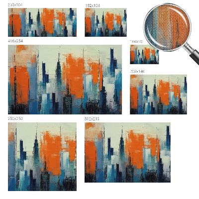 Peel and stick fototapet Abstrakt stad