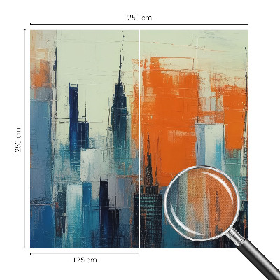 Peel and stick fototapet Abstrakt stad