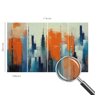 Peel and stick fototapet Abstrakt stad