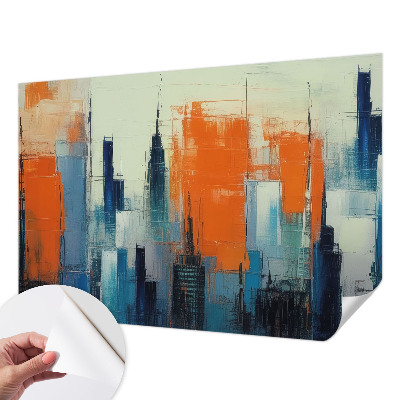 Peel and stick fototapet Abstrakt stad