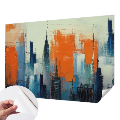 Peel and stick fototapet Abstrakt stad