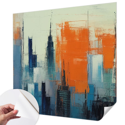 Peel and stick fototapet Abstrakt stad