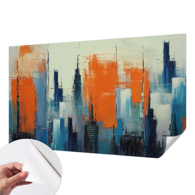 Peel and stick fototapet Abstrakt stad