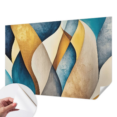Fototapet barn med en vågig abstrakt design