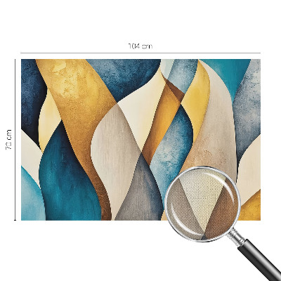 Fototapet barn med en vågig abstrakt design