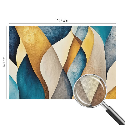 Fototapet barn med en vågig abstrakt design