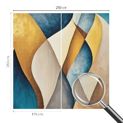 Fototapet barn med en vågig abstrakt design