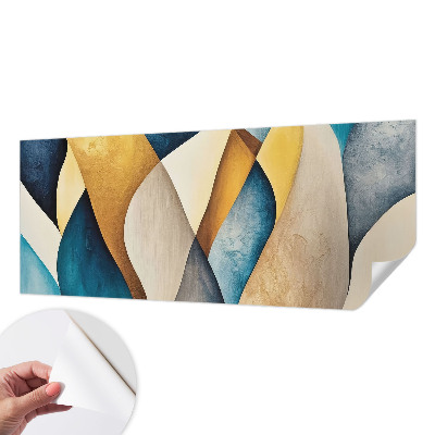 Fototapet barn med en vågig abstrakt design