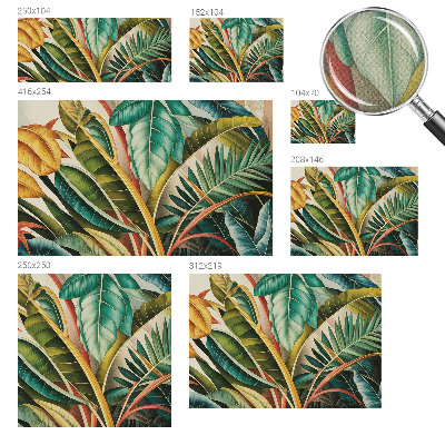 Självhäftande fotovägg Exotiska blad