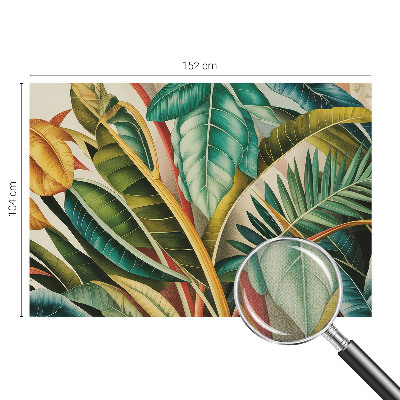 Självhäftande fotovägg med motiv av exotiska blad